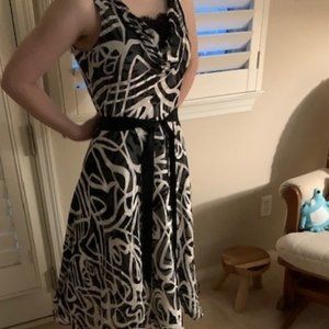 Fancy party dress Black and White